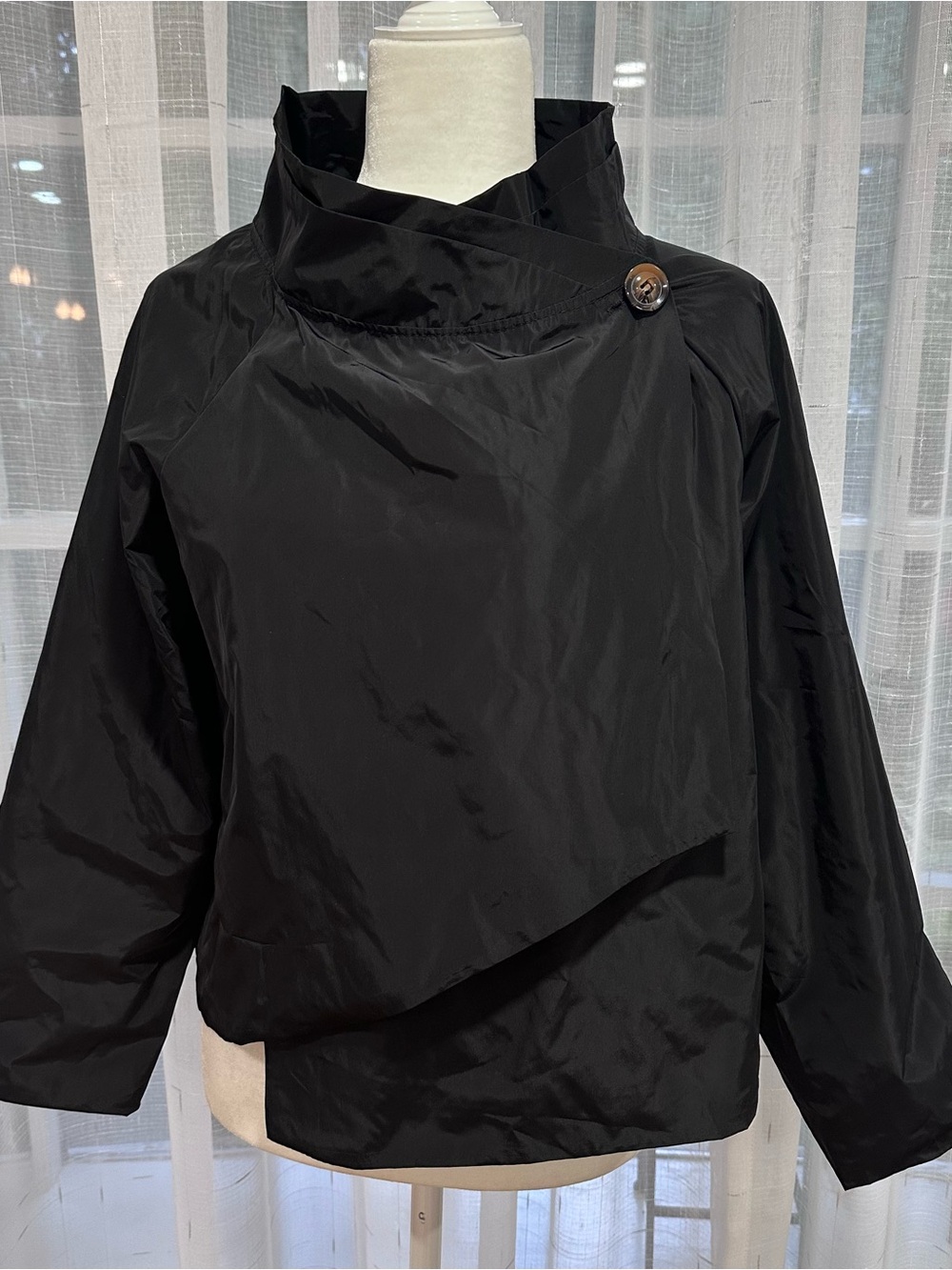 NWT Black Women's Asymmetrical Short Jacket Size M